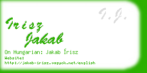 irisz jakab business card